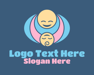 Mother & Child Hug Logo