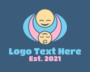 Child - Mother & Child Hug logo design
