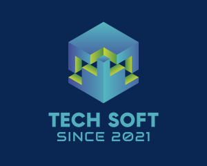 Software - Digital 3D Cube Software logo design