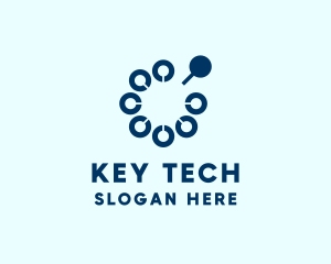 Digital Clock Tech logo design