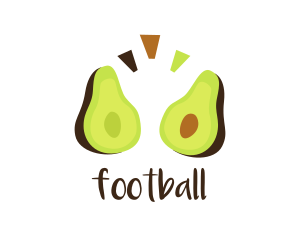 Ecology - Organic Avocado Halves logo design