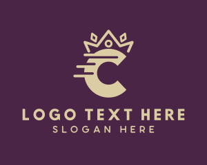 Princess - Crown Logistics Letter C logo design