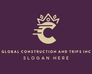 Beige - Crown Logistics Letter C logo design