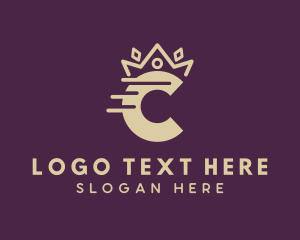 Kingdom - Crown Logistics Letter C logo design