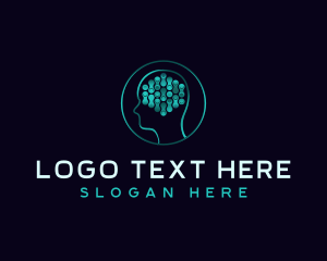 Ai - Technology Software Brain logo design