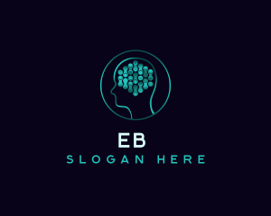 Mind - Technology Software Brain logo design