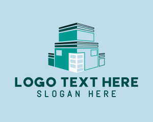 Roofing - House Outline Construction logo design