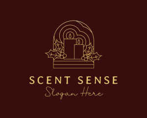 Gold Scented Candle logo design