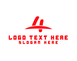 Island - Beach Coast Number 4 logo design