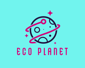 Planet - Aerospace Technology Planet logo design