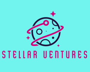 Galactic - Aerospace Technology Planet logo design