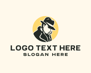 Hat - Male Detective Investigator logo design