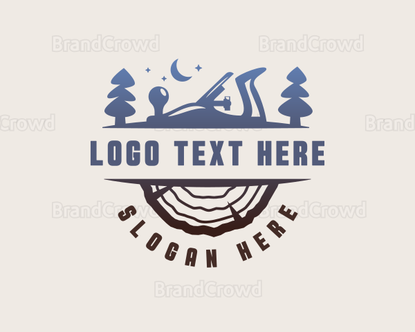 Carpentry Woodworking Tools Logo