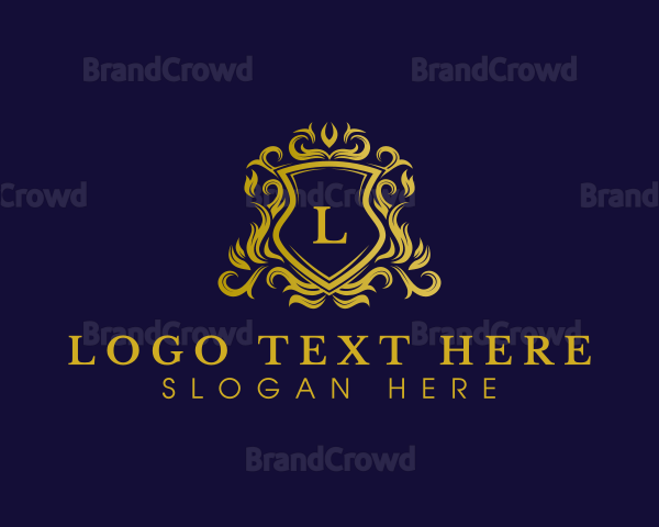 Luxury Shield Crown Logo