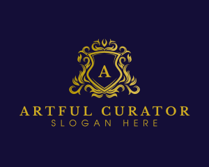 Luxury Shield Crown logo design