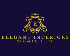 Luxury Shield Crown logo design