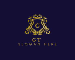 Luxury Shield Crown logo design