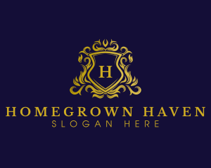 Luxury Shield Crown logo design