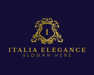 Luxury Shield Crown logo design