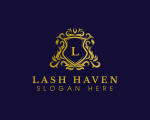 Luxury Shield Crown logo design