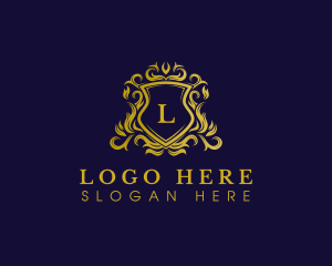 Luxury Shield Crown logo design