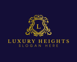 Luxury Shield Crown logo design