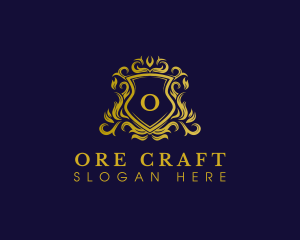 Luxury Shield Crown logo design