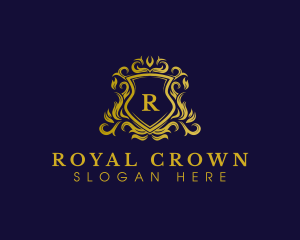 Crown - Luxury Shield Crown logo design