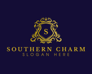 Luxury Shield Crown logo design