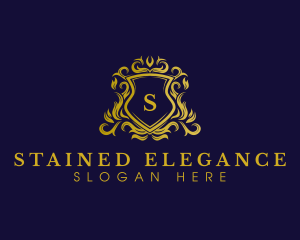 Luxury Shield Crown logo design