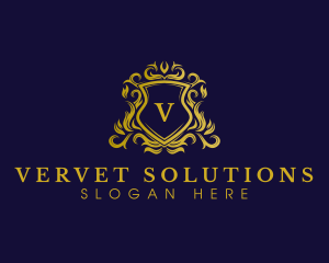 Luxury Shield Crown logo design