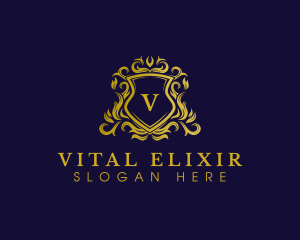 Luxury Shield Crown logo design