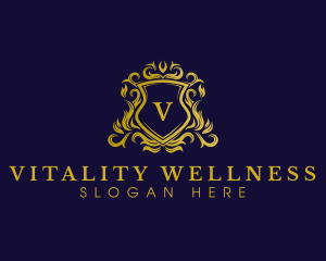 Luxury Shield Crown logo design