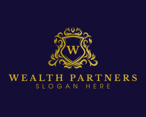 Luxury Shield Crown logo design