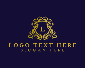 Luxury Shield Crown Logo