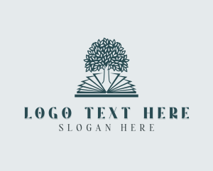 Reading - Educational Tree Bookstore logo design