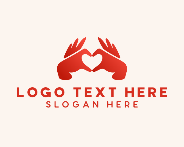 Ngo - Couple Heart Hands logo design