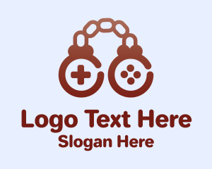 Game Developer - Brown Chain Controller logo design