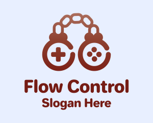 Brown Chain Controller logo design