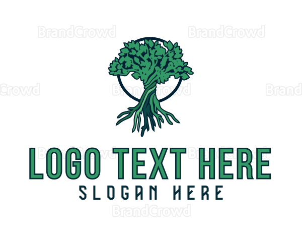 Natural Tree Plant Logo