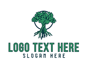 Organic - Natural Tree Plant logo design