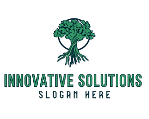 Natural Tree Plant  Logo