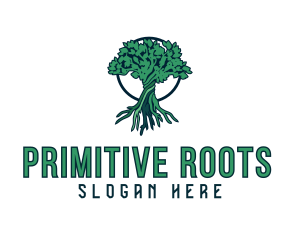 Natural Tree Plant  logo design