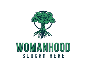 Organic Food - Natural Tree Plant logo design