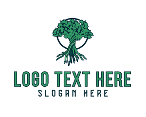 Natural Tree Plant  Logo