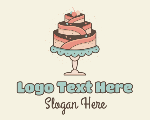 Wedding - Sweet Cake Dessert logo design