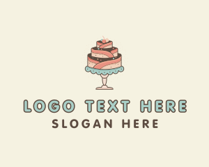 Dessert - Sweet Cake Dessert logo design