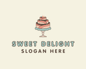 Treat - Sweet Cake Dessert logo design