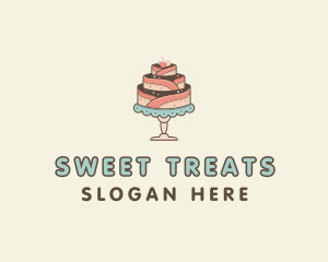 Sweet Cake Dessert logo design