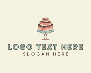 Sweet Cake Dessert logo design